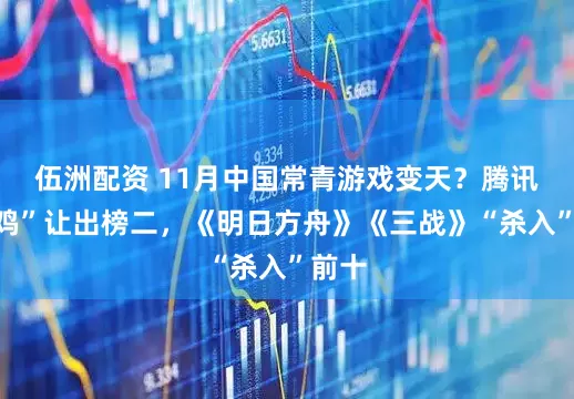 伍洲配资 11月中国常青游戏变天？腾讯“吃鸡”让出榜二，《明日方舟》《三战》“杀入”前十